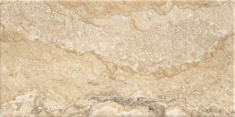 Frontier20 Travertine Cross Cut Philadelphia Coping & Stair Corner Right Bullnose Look Porcelain Moldings 12x24 by landmarkceramics