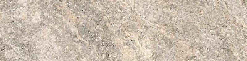 Frontier20 Travertine Cross Cut Silver Coping & Stair Tread Corner Right Bullnose Look Porcelain Moldings 12x24 by landmarkceramics