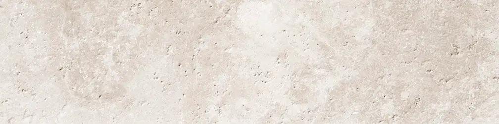 Frontier20 Travertine Cross Cut White Grip Stair Tread Look Porcelain Moldings 12x24 by landmarkceramics
