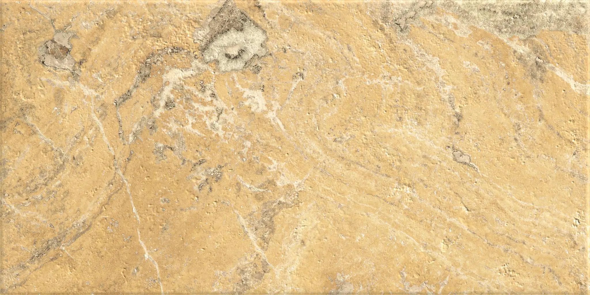 Frontier20 Travertine Select Cross Cut Scabas Look Porcelain Pavers 12x24 by landmarkceramics