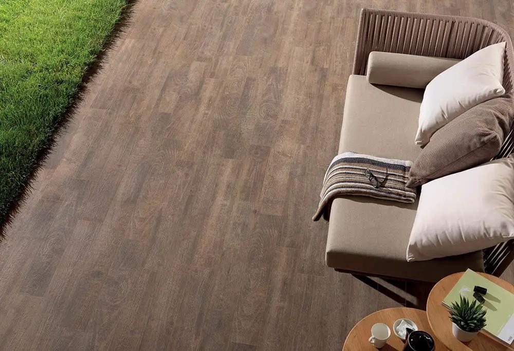 Frontier20 Walnut Wood Look Porcelain Pavers 24x24 by landmarkceramics