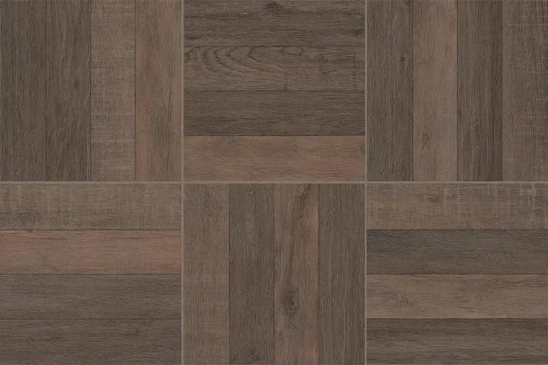 Frontier20 Walnut L Shape Mitered Edge Corner Left Wood Look Porcelain Moldings 12x24 by landmarkceramics