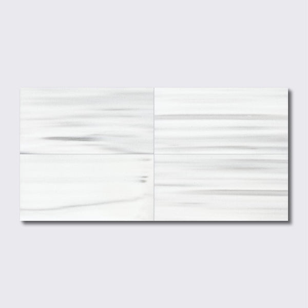 Frost White 1/2 Polished Marble Tiles 12x24