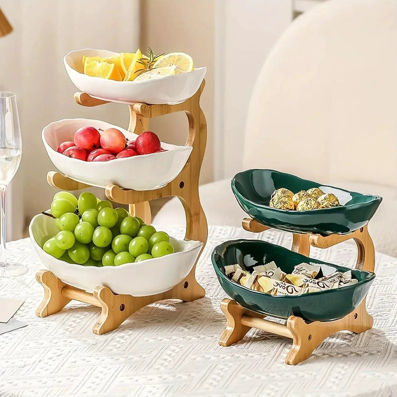 Fruit Basket - 2-Tier Wood by House Of Avana