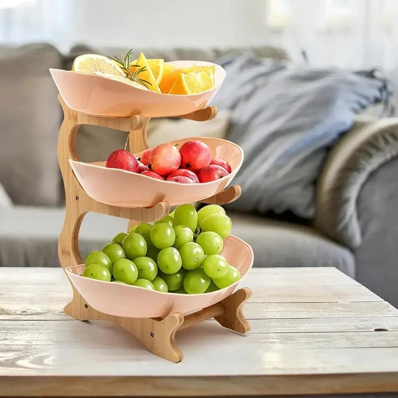 Fruit Basket - 2-Tier Wood by House Of Avana