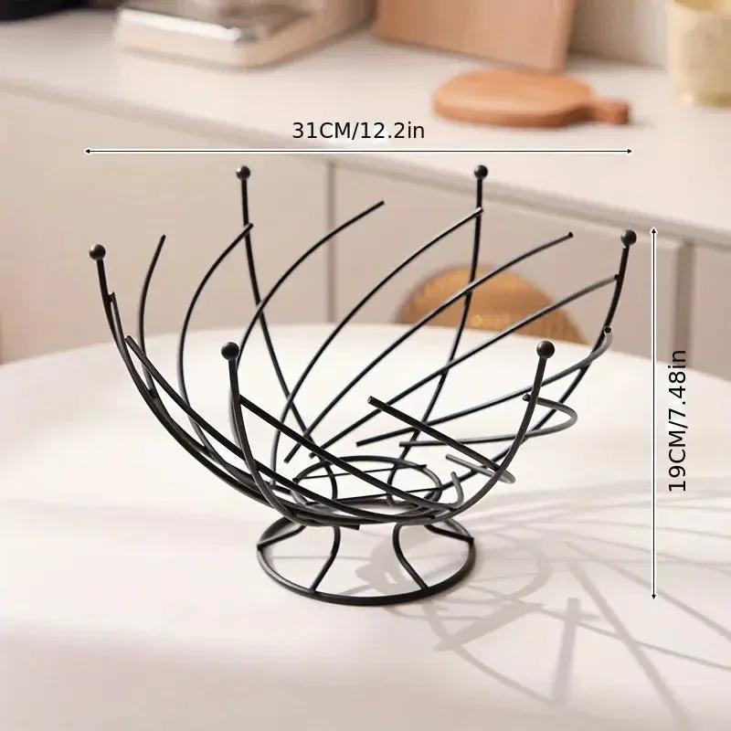 Fruit Basket - Hollow Wrought Iron by House Of Avana
