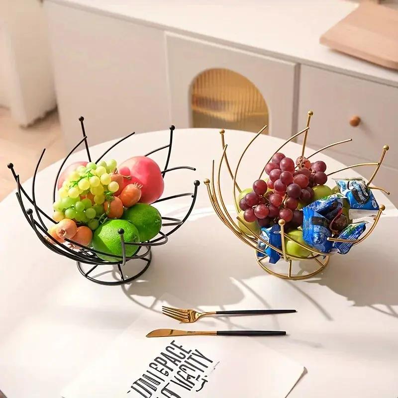 Fruit Basket - Hollow Wrought Iron by House Of Avana