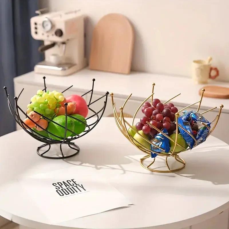 Fruit Basket - Hollow Wrought Iron by House Of Avana