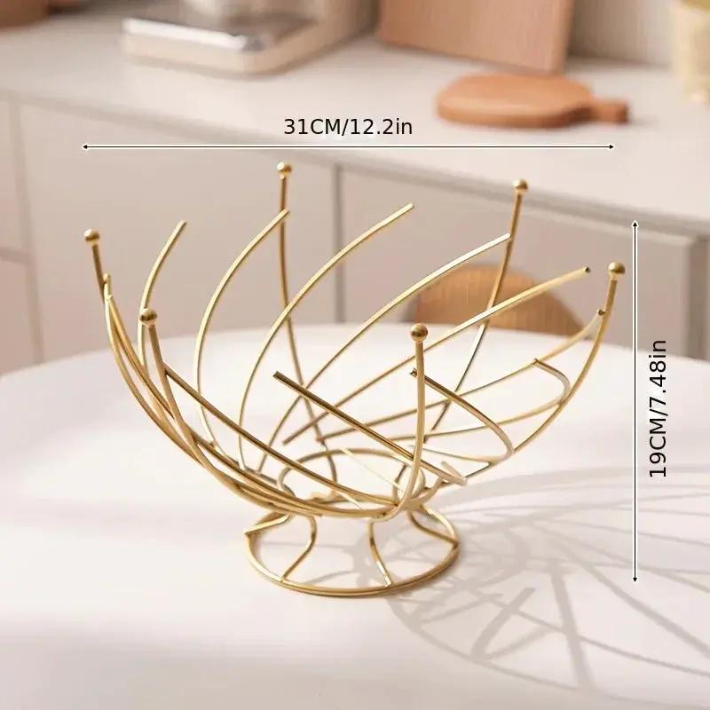 Fruit Basket - Hollow Wrought Iron by House Of Avana