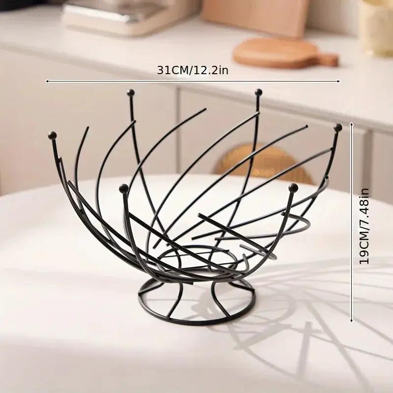 Fruit Basket - Hollow Wrought Iron by House Of Avana