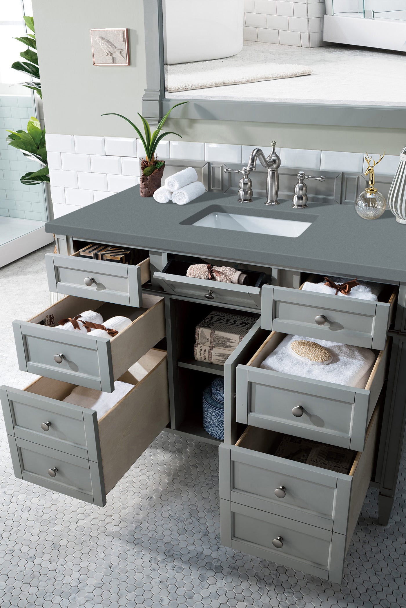 James Martin Brittany 48" Single Bathroom Vanity, Urban Gray, view 26