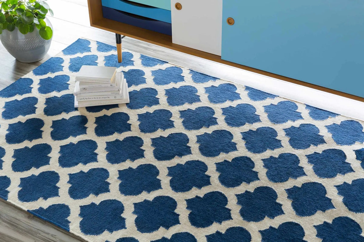 Centenary Navy Wool Area Rug - Clearance, photo 10 of 10