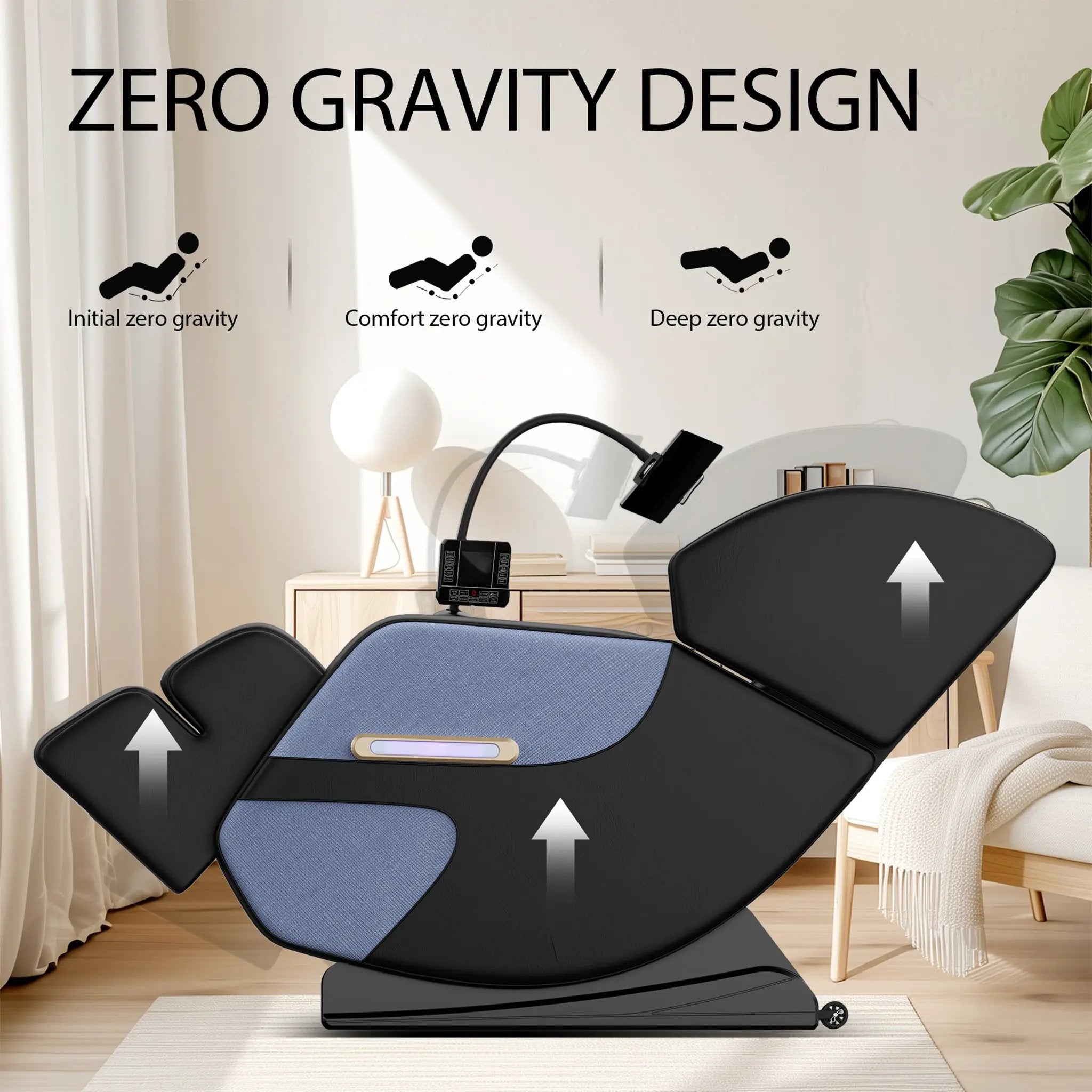 Airvana Imperium Full-Body Zero-Gravity Massage Recliner Chair With Ambient Lighting (SAK34591) by SAKSBY WHOLESALE