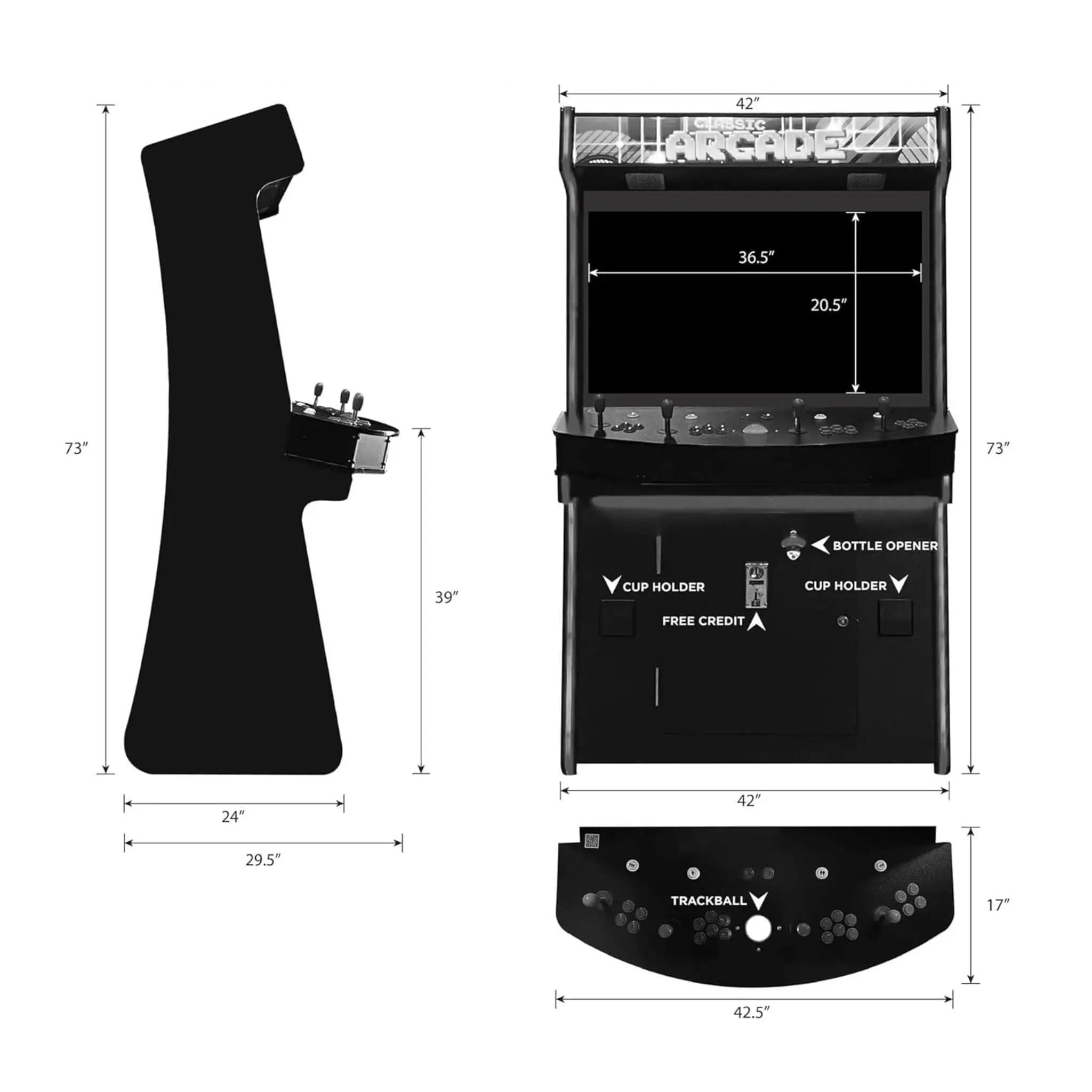 Full-Size Commercial Arcade Machine With Lightguns And Stools (SAK35690) by SAKSBY WHOLESALE