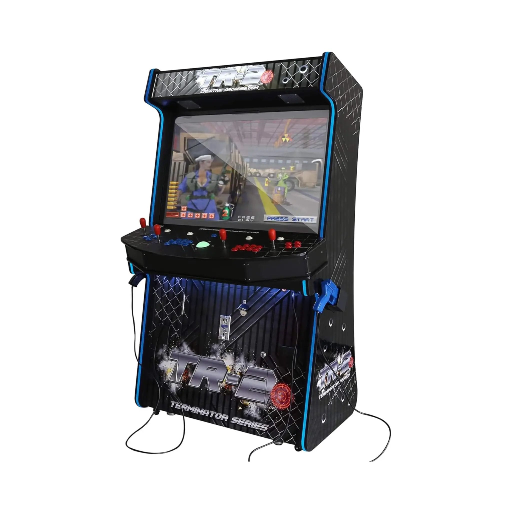 Full-Size Commercial Arcade Machine With Lightguns And Stools (SAK35690) by SAKSBY WHOLESALE