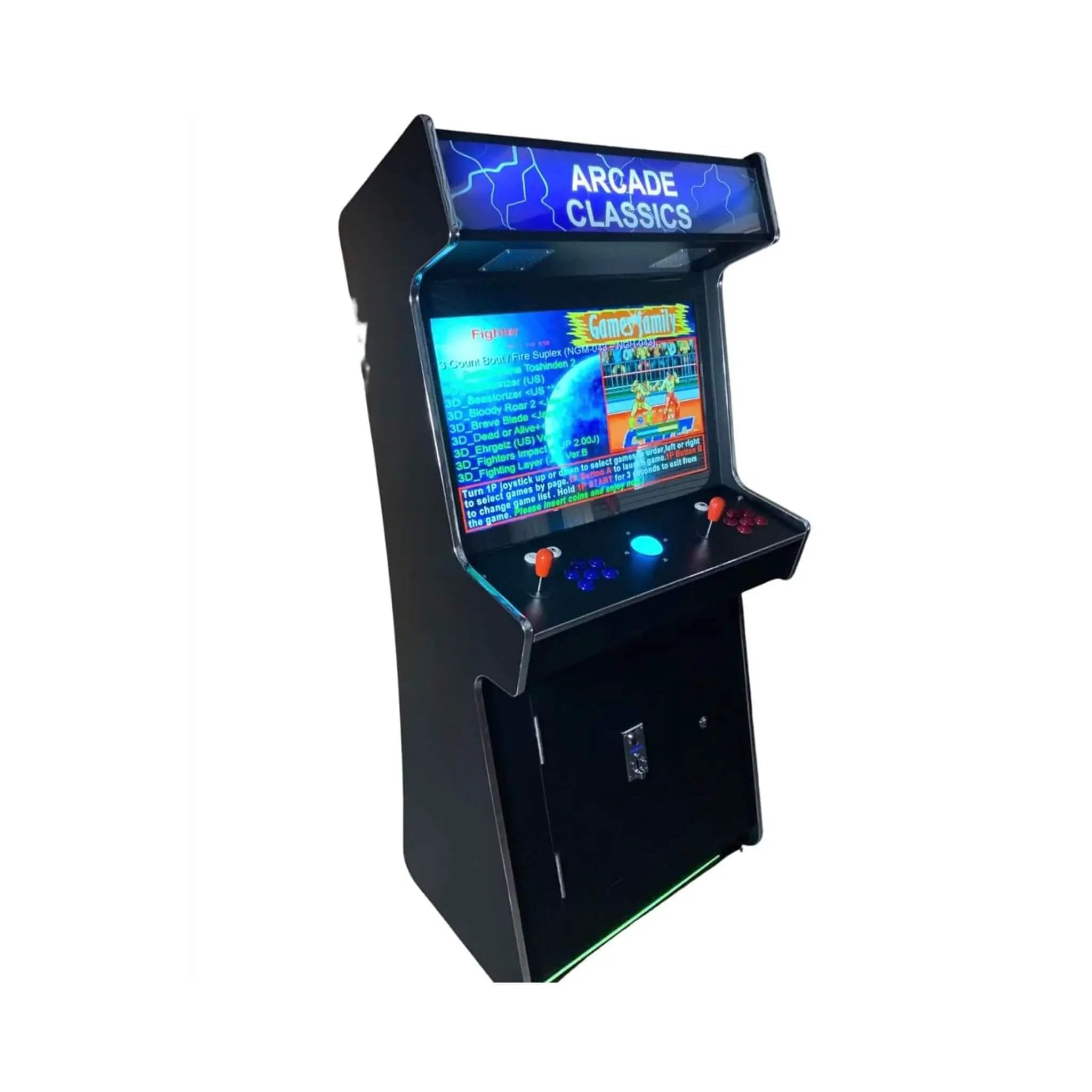 Full-Size Commercial-Grade 2-Player Upright Standup Arcade Machine With 4500 Classic Games And 2 Shooting Guns (SAK23984) by SAKSBY WHOLESALE