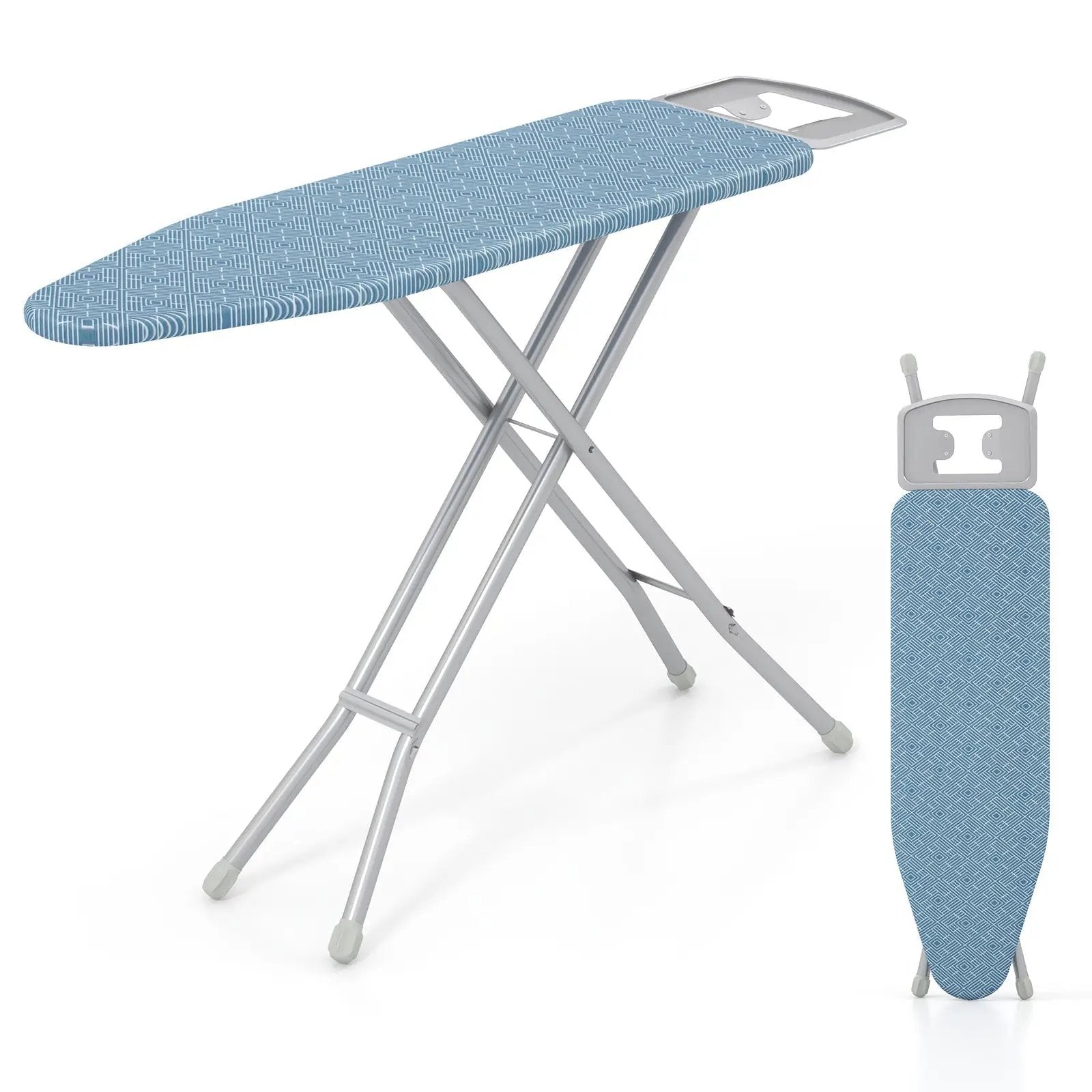 Full Size Ironing Board with Iron Rest and 7-Level Height by DirectDeals