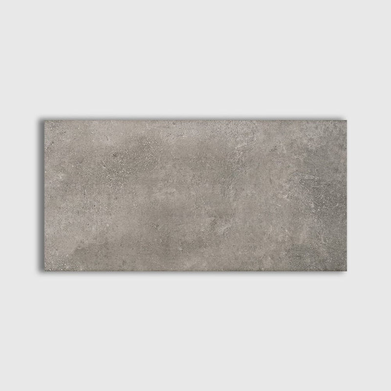 Fume Polished Concrete Look Porcelain Tiles 12 3/8x24 3/16 Porcelain Polished 12x24 Tiles