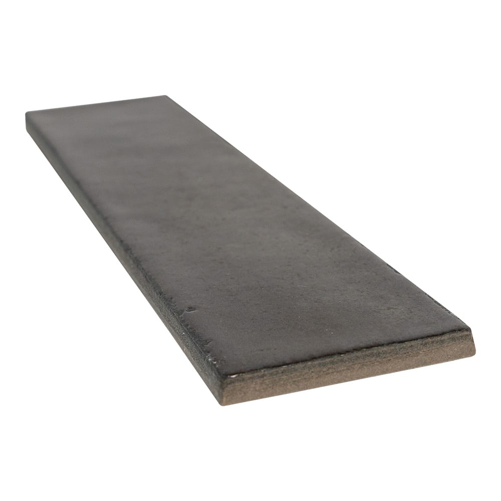 Fusion Antracite Polished Zellige Look Porcelain Tiles 2 1/2x10 Porcelain Polished 2x12 Tiles — 2