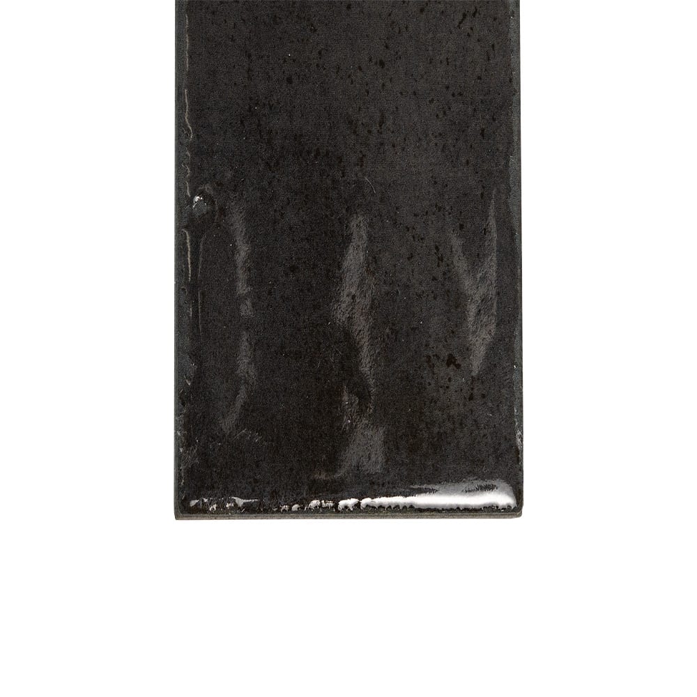 Fusion Antracite Polished Zellige Look Porcelain Tiles 2 1/2x10 Porcelain Polished 2x12 Tiles — 3