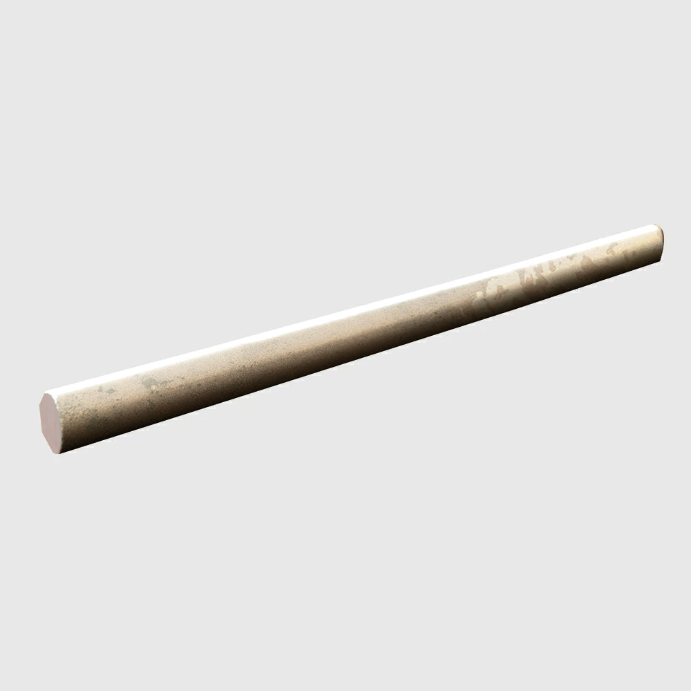 Fusion Beige Polished Zellige Look Porcelain Moldings 1/18x10 Porcelain Polished 2x12 Moldings