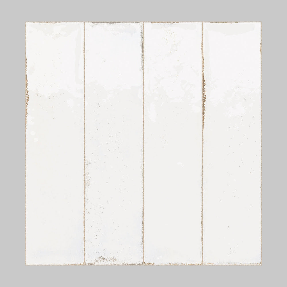 Fusion Bianco Polished 2 1/2x10x3/8 Porcelain Polished 2x12 Tiles