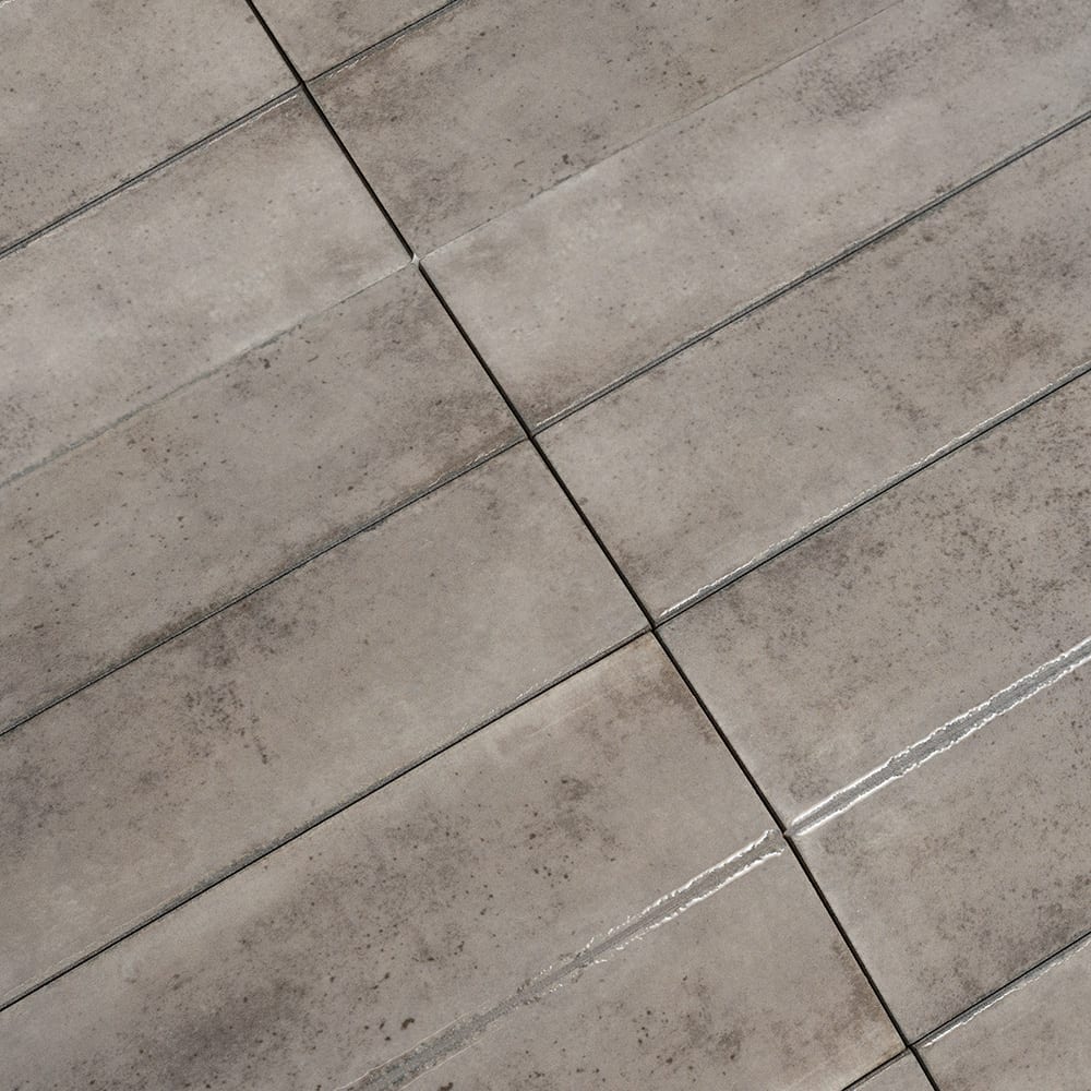 Fusion Grigio Polished Zellige Look Porcelain Tiles 2 1/2x10 Porcelain Polished 2x12 Tiles — 4