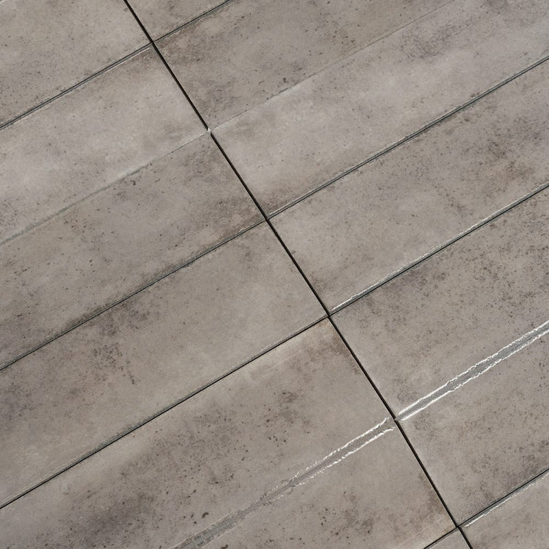 Fusion Grigio Polished Zellige Look Porcelain Tiles 2 1/2x10 Porcelain Polished 2x12 Tiles — 4