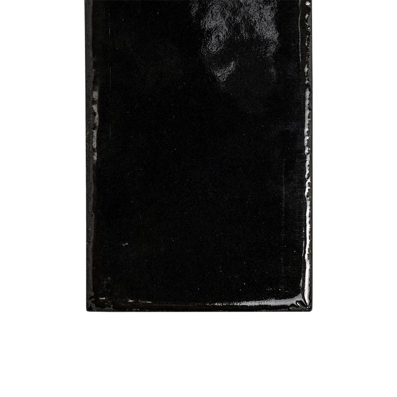 Fusion Nero Polished Zellige Look Porcelain Tiles 2 1/2x10 Porcelain Polished 2x12 Tiles — 3