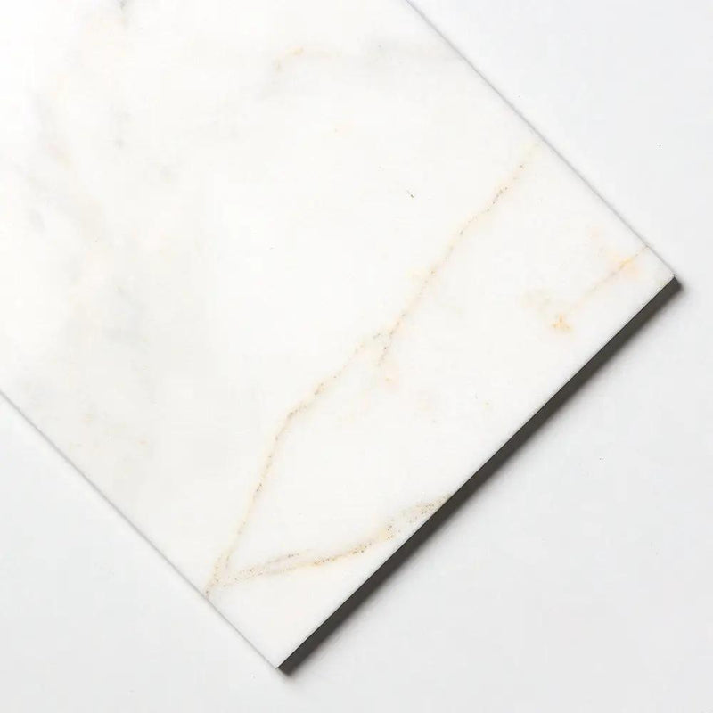Fusion White Honed Marble Tiles 12x24 by Stonetiledepot