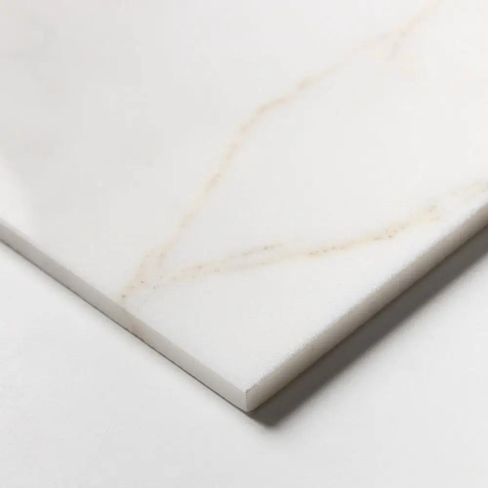 Fusion White Honed Marble Tiles 12x24 by Stonetiledepot
