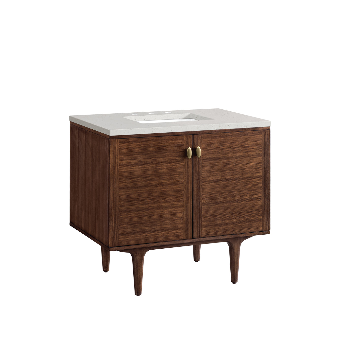 James Martin Amberly 36" Dual Mount Single Bathroom Vanity, Mid-Century Walnut, view 33