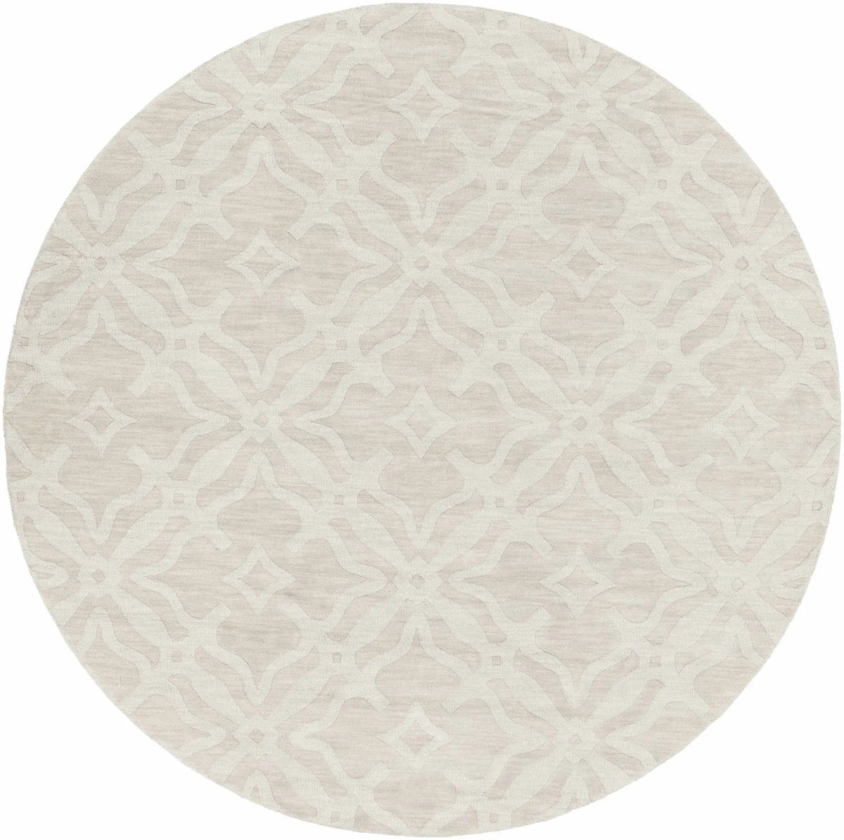 Fyffe Embossed Beige Wool Area Rug, photo 11 of 17