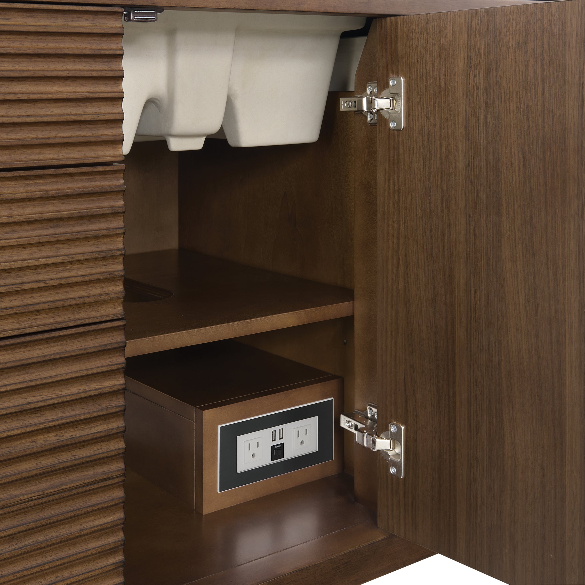 James Martin Myrrin 48" Single Bathroom Vanity, Mid-Century Walnut, view 31