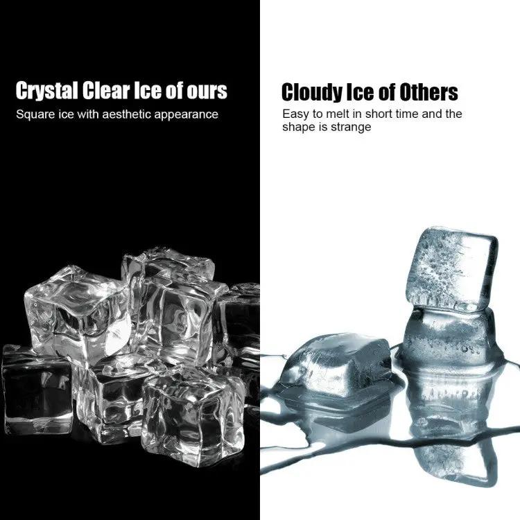 48lbs Stainless Ice Maker with LCD & Self-Cleaning by DirectDeals