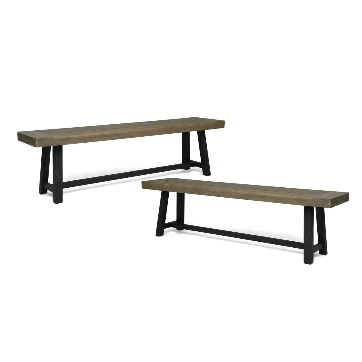 Acacia Outdoor Bench in Sandblast Finish by HouseOfZazla