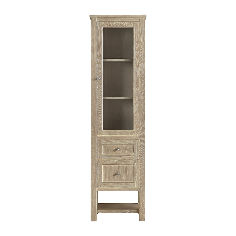 James Martin Breckenridge Linen Cabinet, Whitewashed Oak