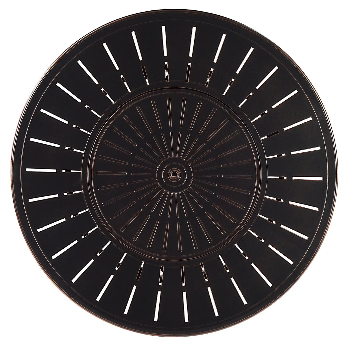 Aluminum 44-in Round Propane Fire Table with Beads, Covers and Lid by Sharicks