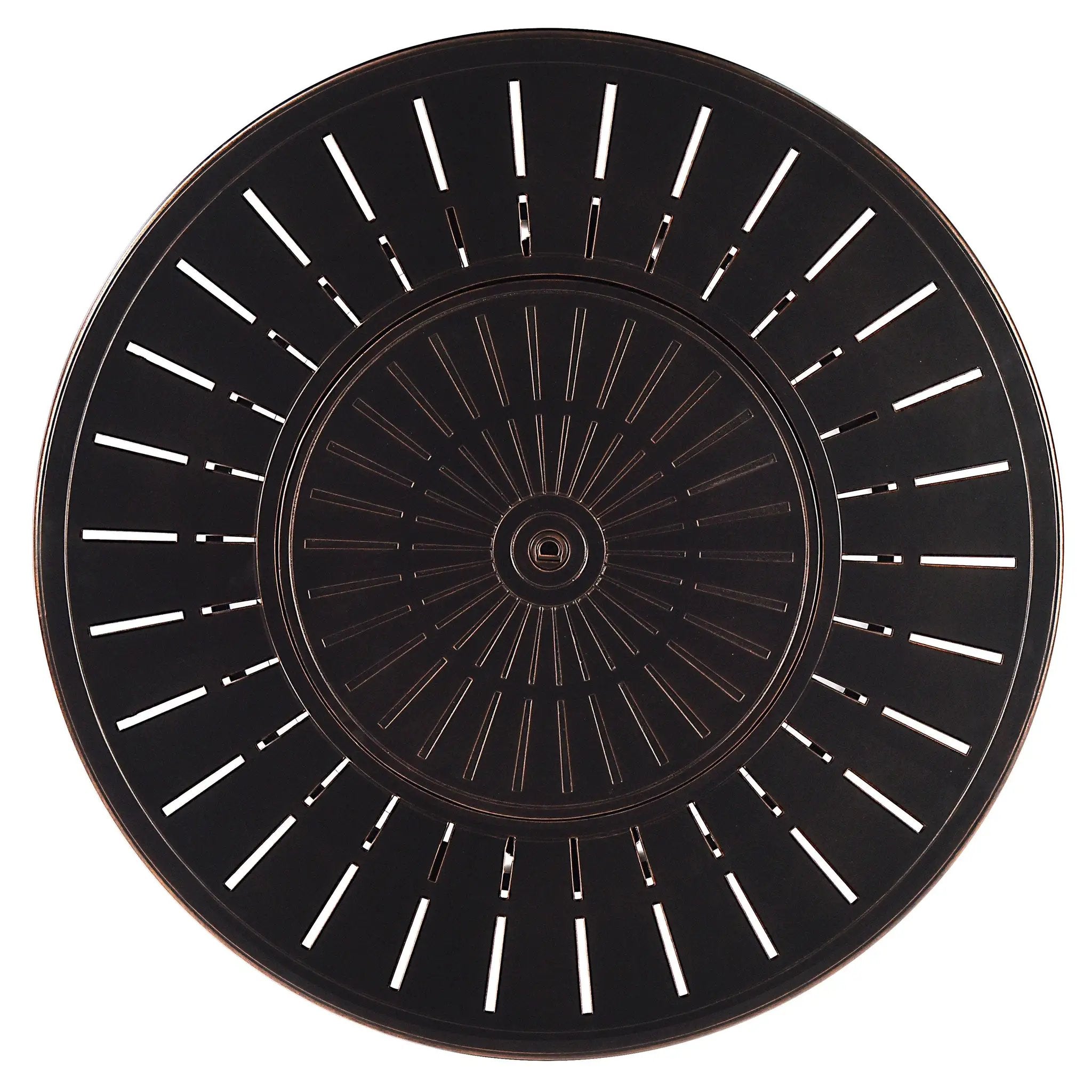 Black Aluminum Fire Table Set with Two Loveseats and Two Club Chairs by Sharicks