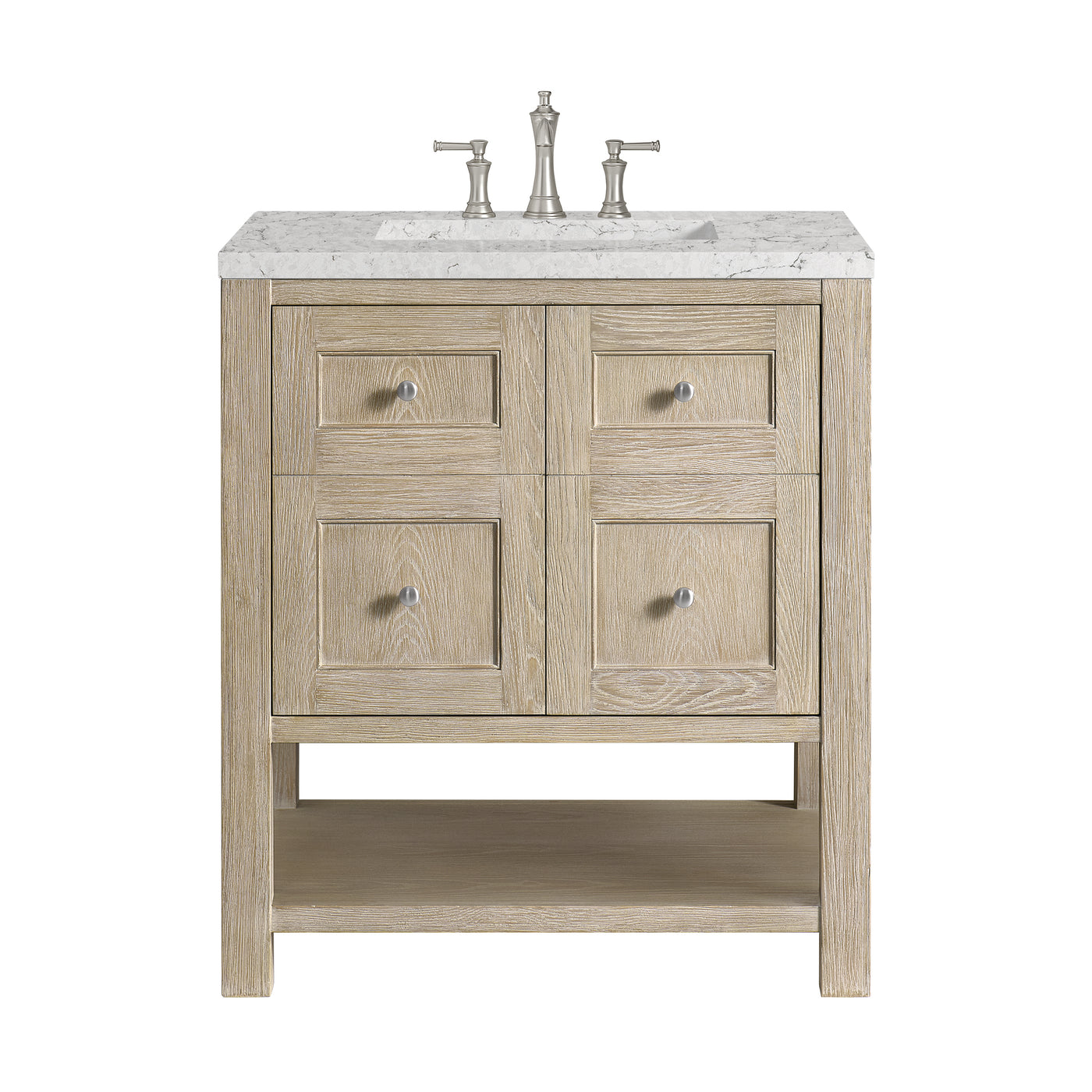 James Martin Breckenridge 30" Single Bathroom Vanity, Whitewashed Oak, view 38