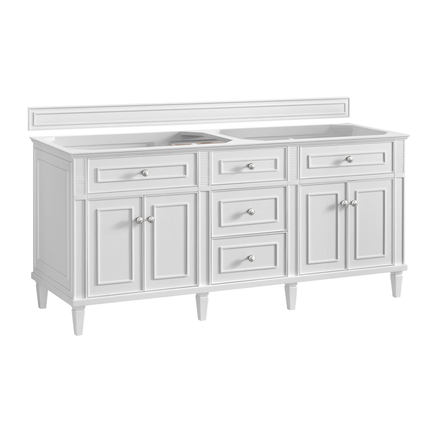 James Martin Lorelai 72" Double Bathroom Vanity, Bright White, view 23