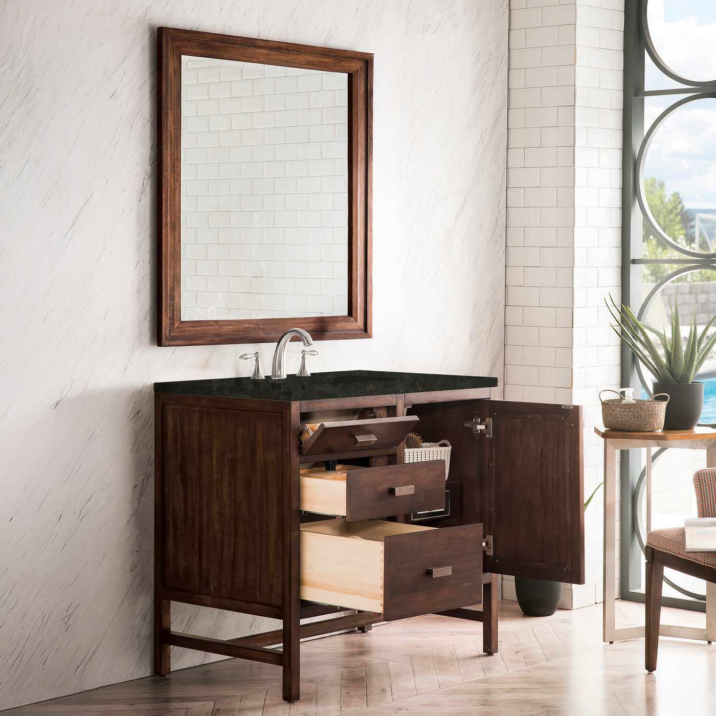 James Martin Addison 36" Single Bathroom Vanity, Mid-Century Acacia, view 31