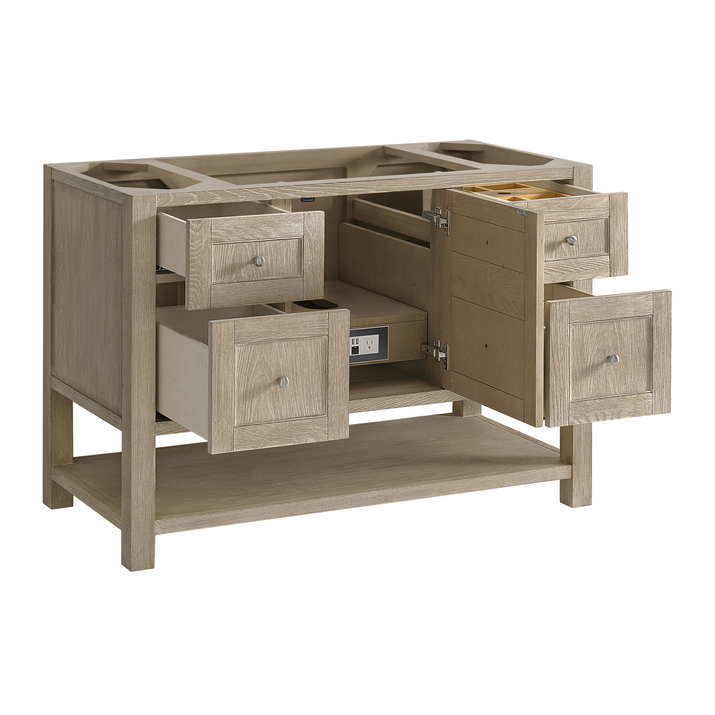James Martin Breckenridge 48" Single Bathroom Vanity, Whitewashed Oak, view 20