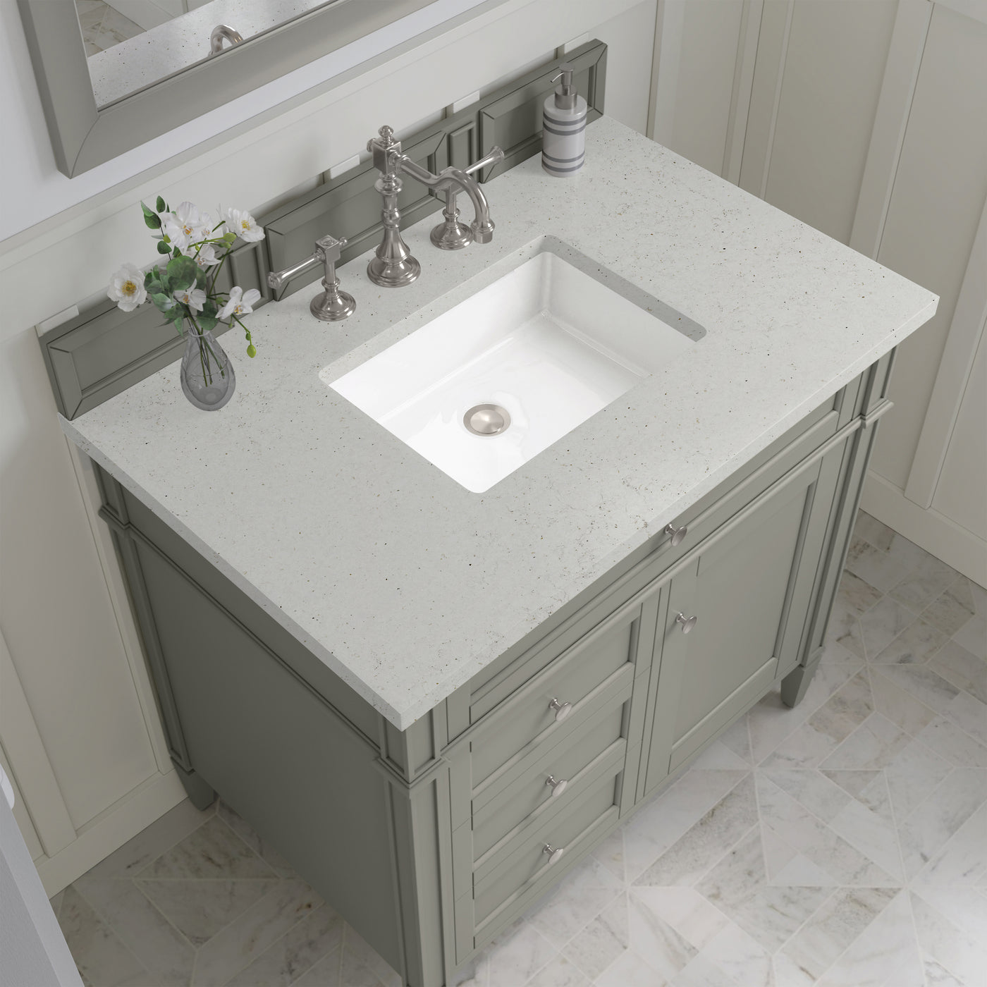 James Martin Brittany 36" Single Bathroom Vanity, Urban Gray, view 20