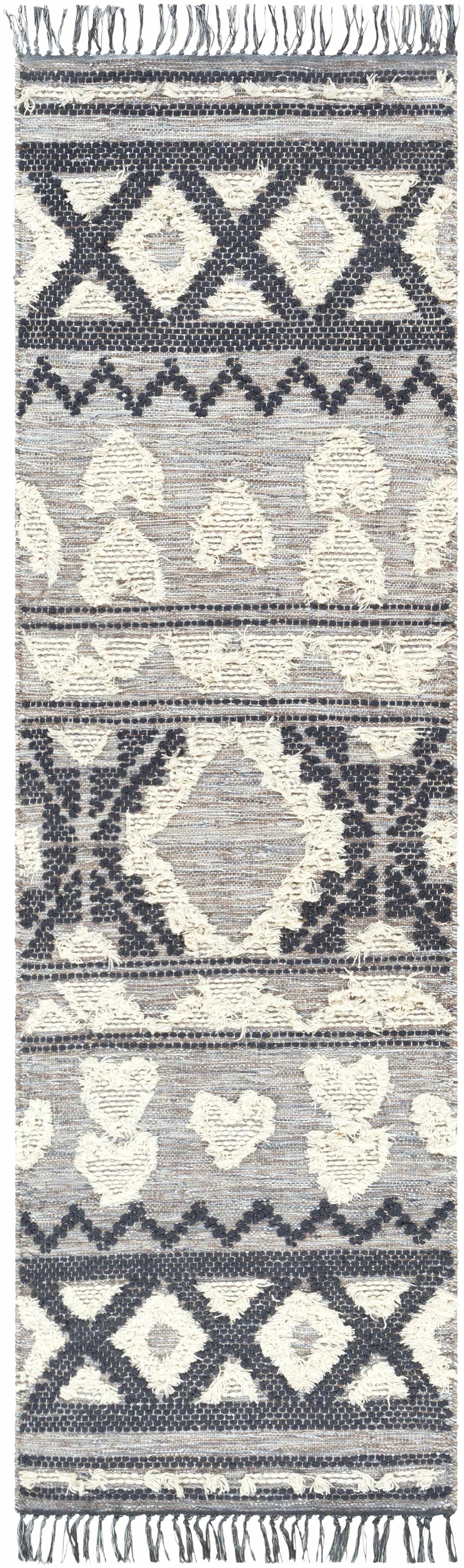 Gakona High-Low Cream&Blue Wool Rug - Clearance, photo 6 of 6