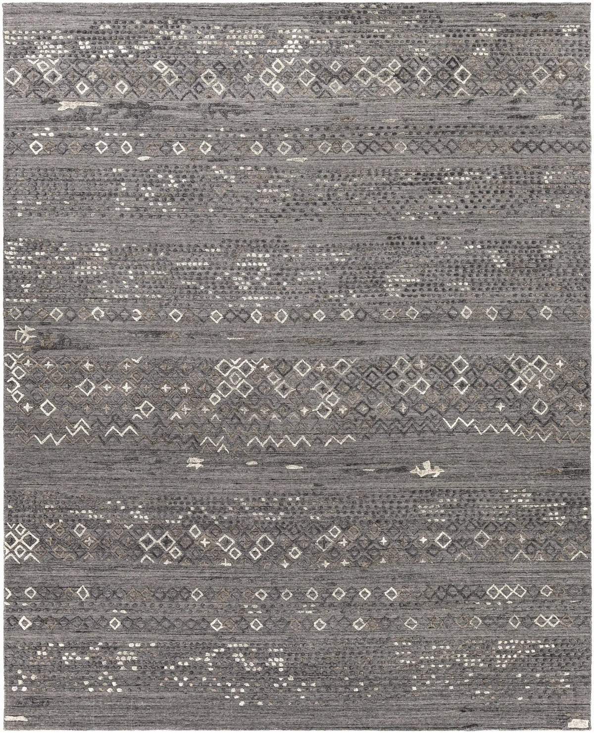 Galchutt Embossed Gray Premium Viscose&Wool Rug - Clearance, photo 5 of 7