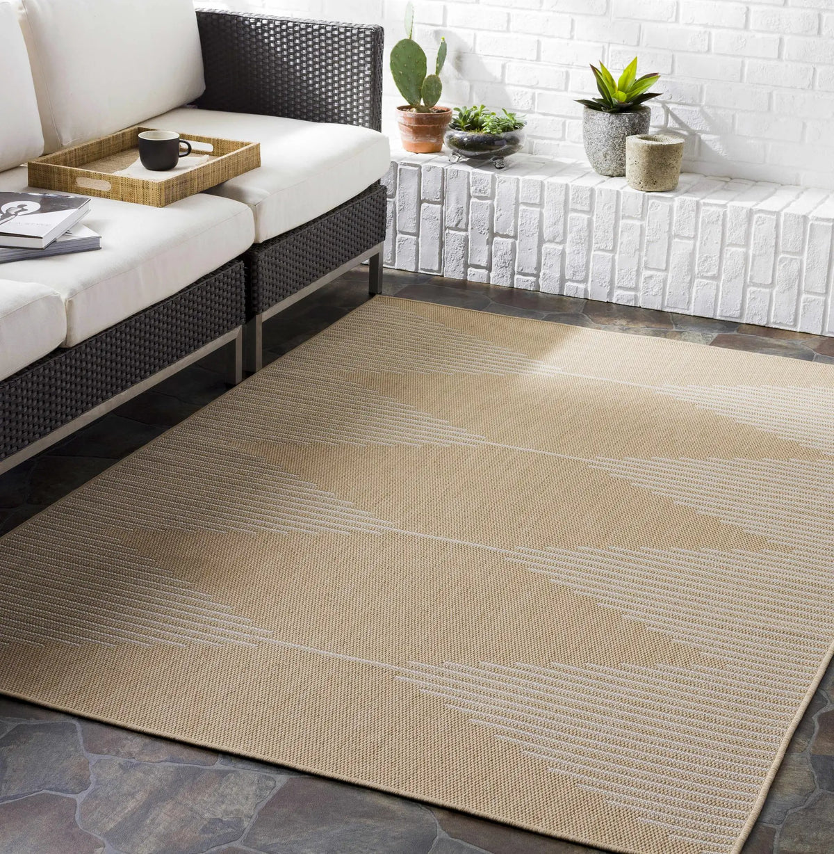 Galston Outdoor Rug - Clearance, installed in a room