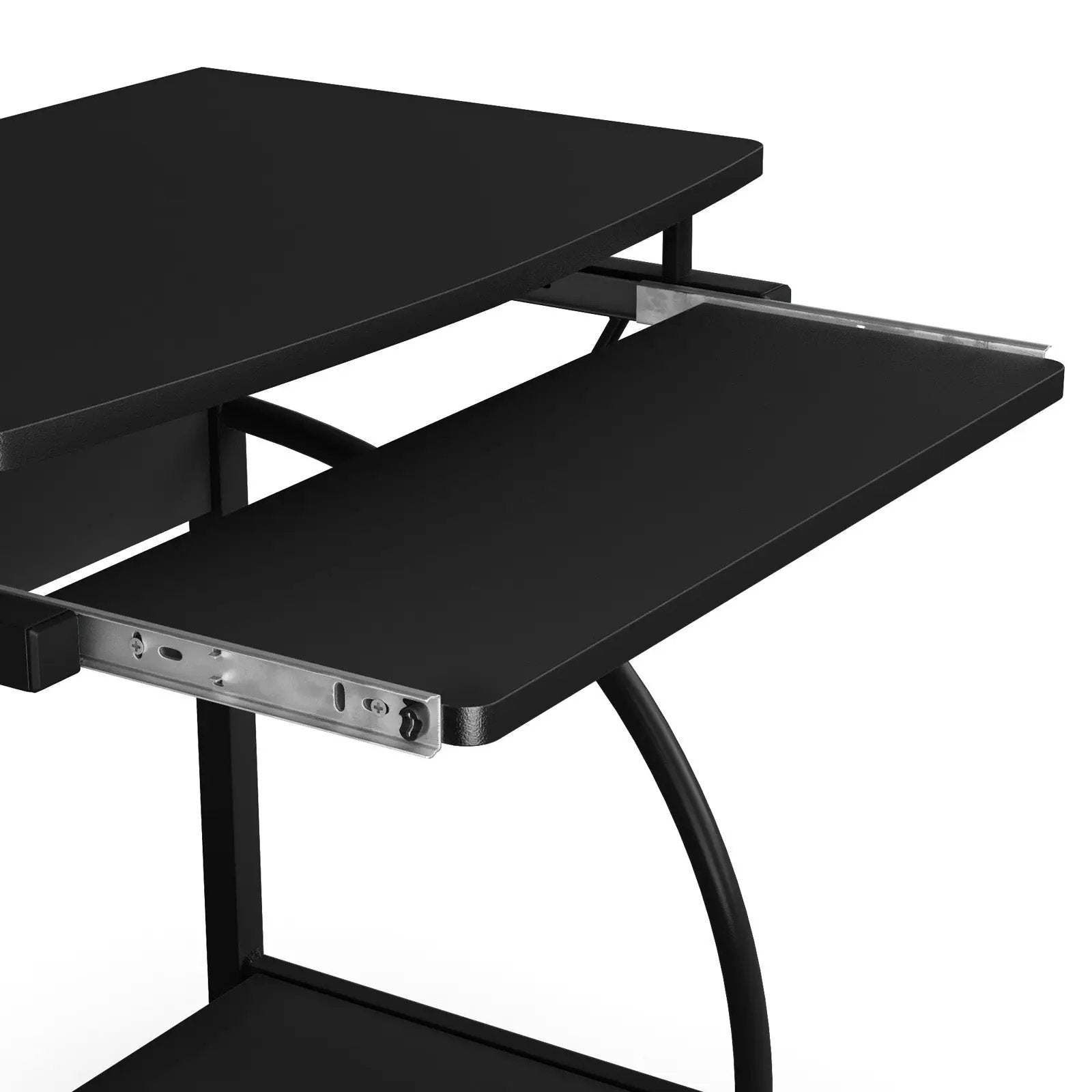 27.5 Inch Laptop Table Computer Desk for Small Spaces with Pull-out Keyboard Tray by DirectDeals