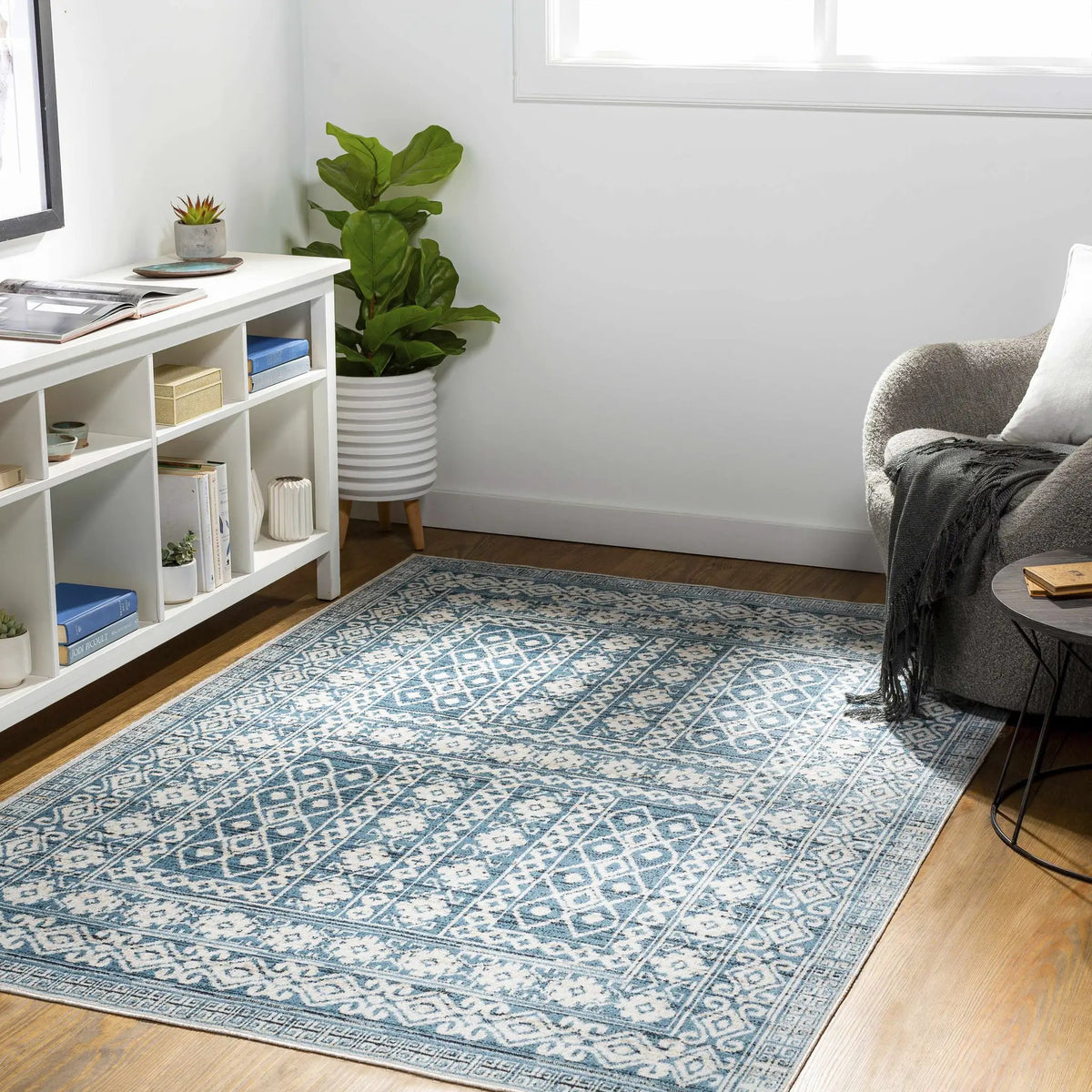 Gandy Washable Area Rug - Clearance, installed in a room