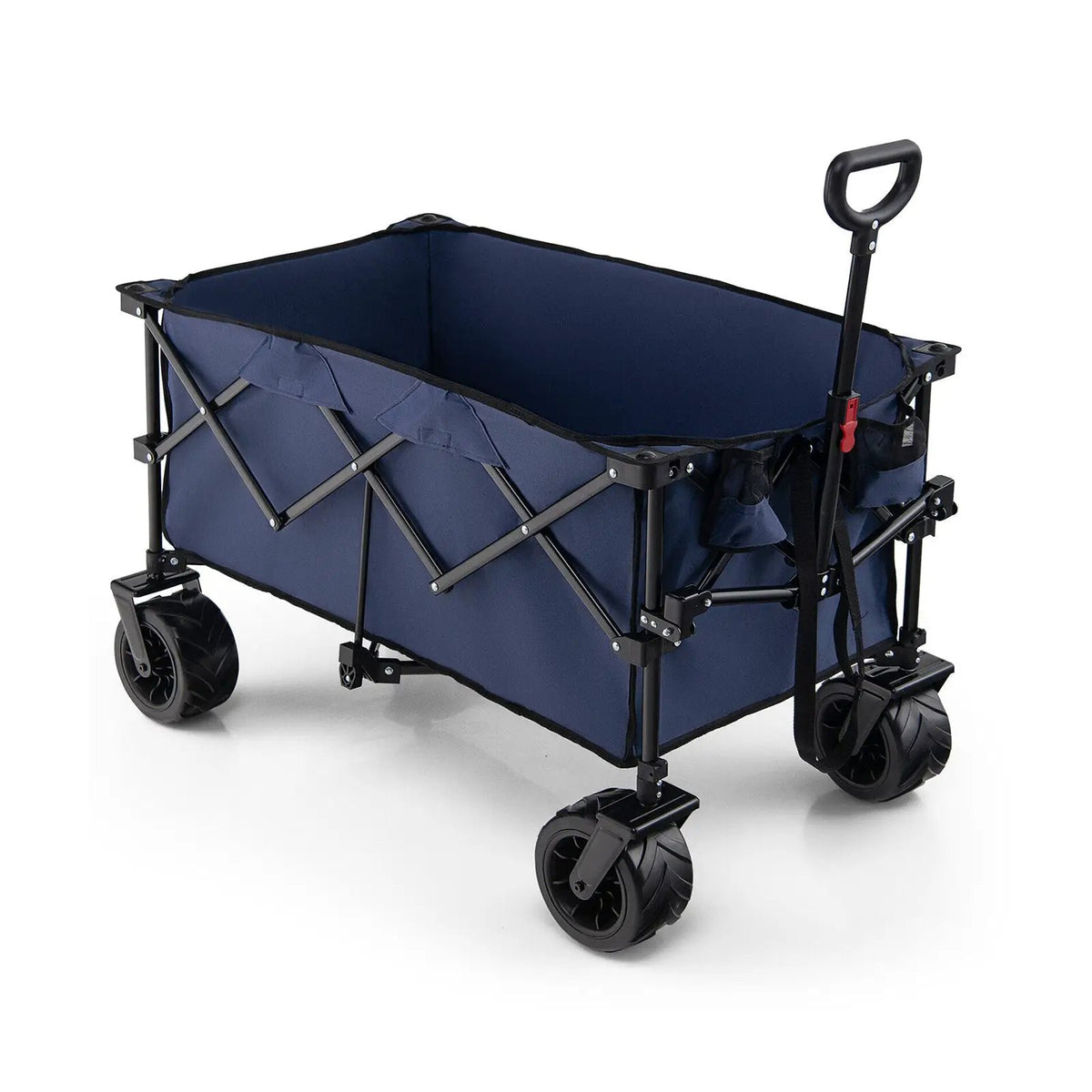 Folding Utility Garden Cart with Wide Wheels and Adjustable Handle, photo 6 of 16